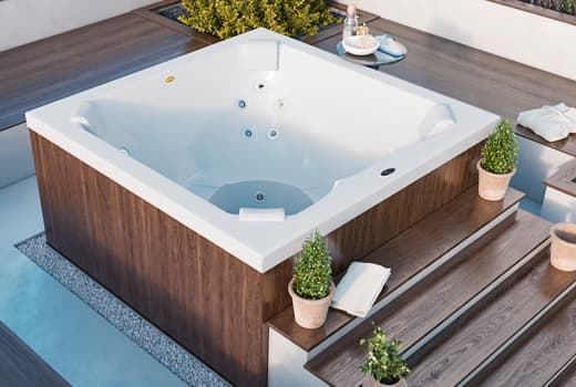 SPA JACUZZI J185 SEM FECHAMENTO COM COBERTURA TÉRMICA
